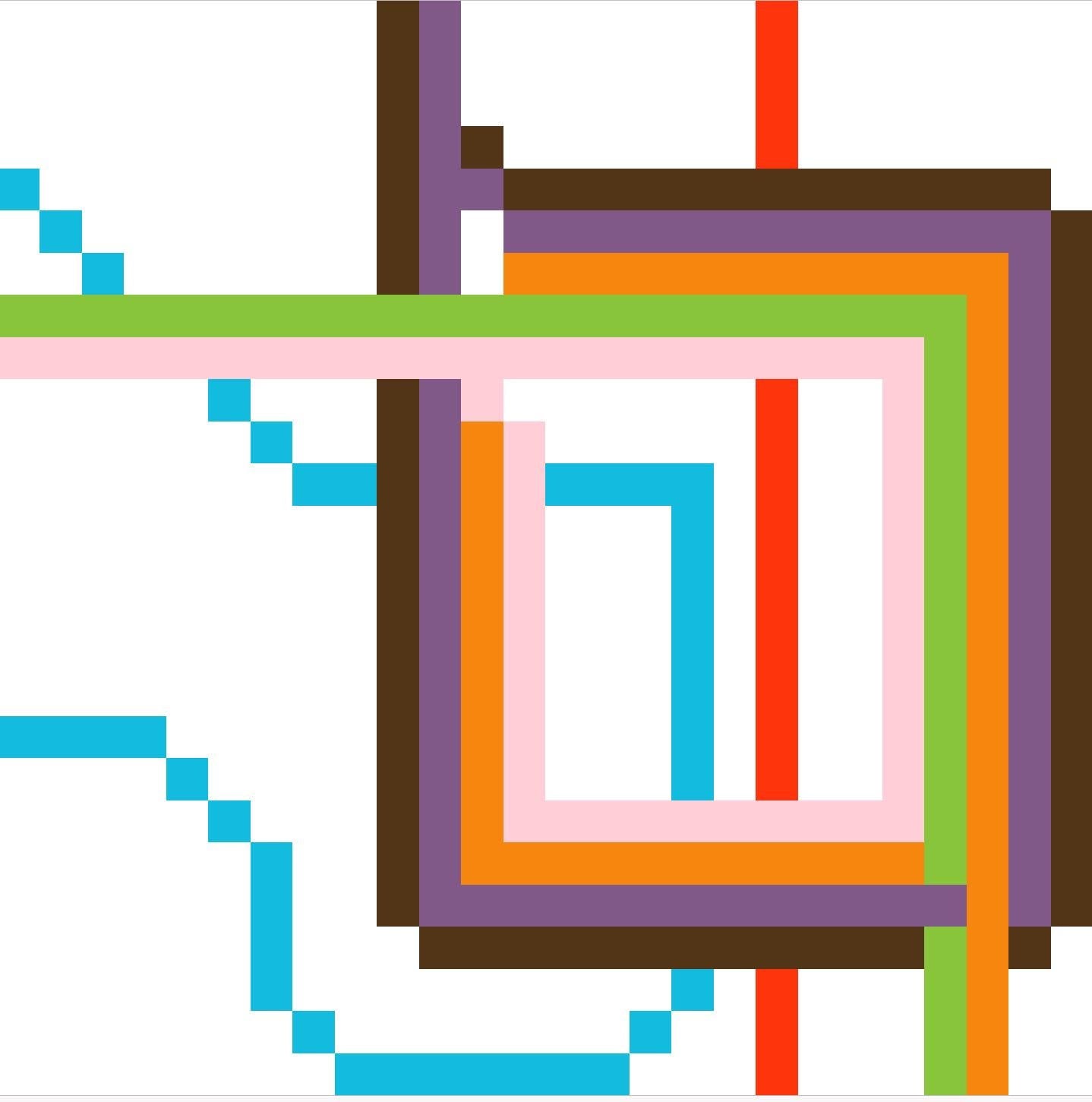 Chicago CTA Loop Train Needlepoint Chart (Digital Download)