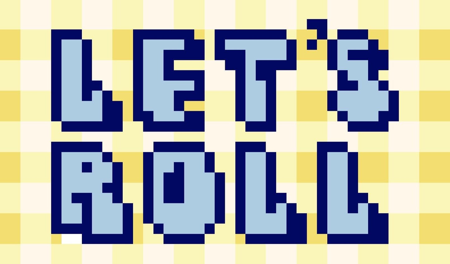 Let's Roll Luggage Tag