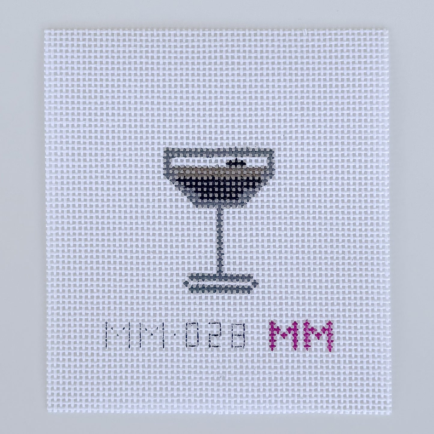 Mini Espresso Martini Needlepoint Chart