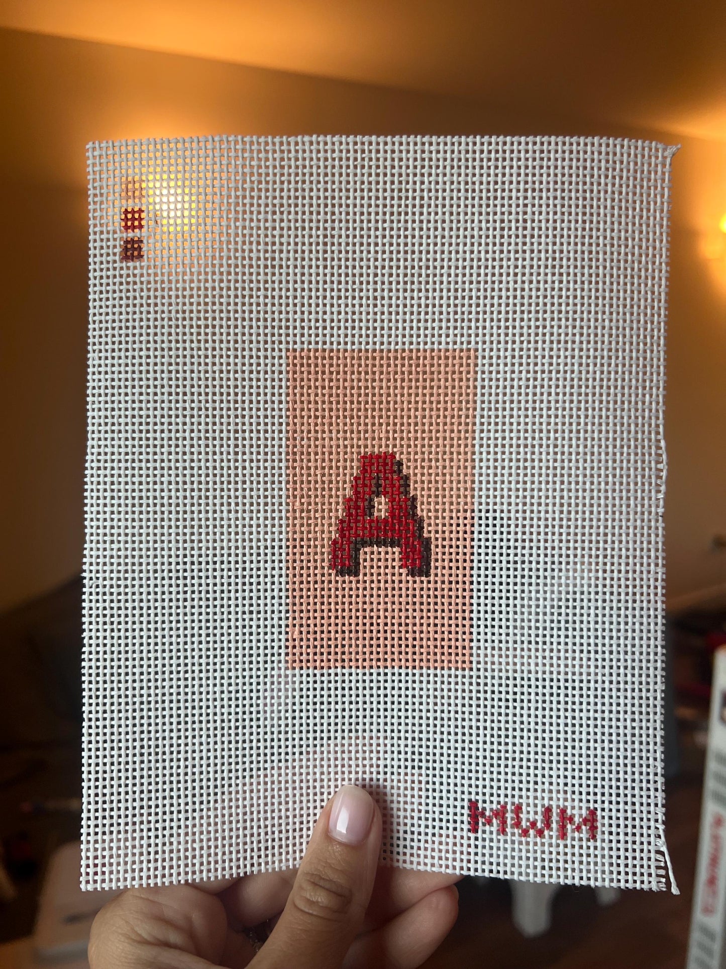 Monogram Custom Luggage Tag Beginner Needlepoint Kit