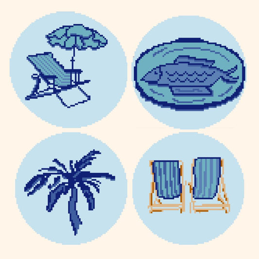 Coastal Needlepoint Charts Bundle