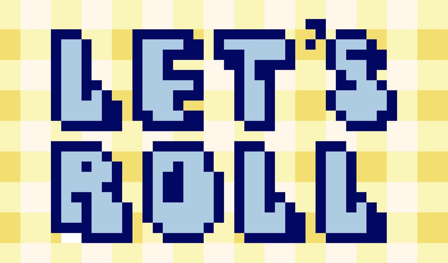 Let's Roll Needlepoint Chart