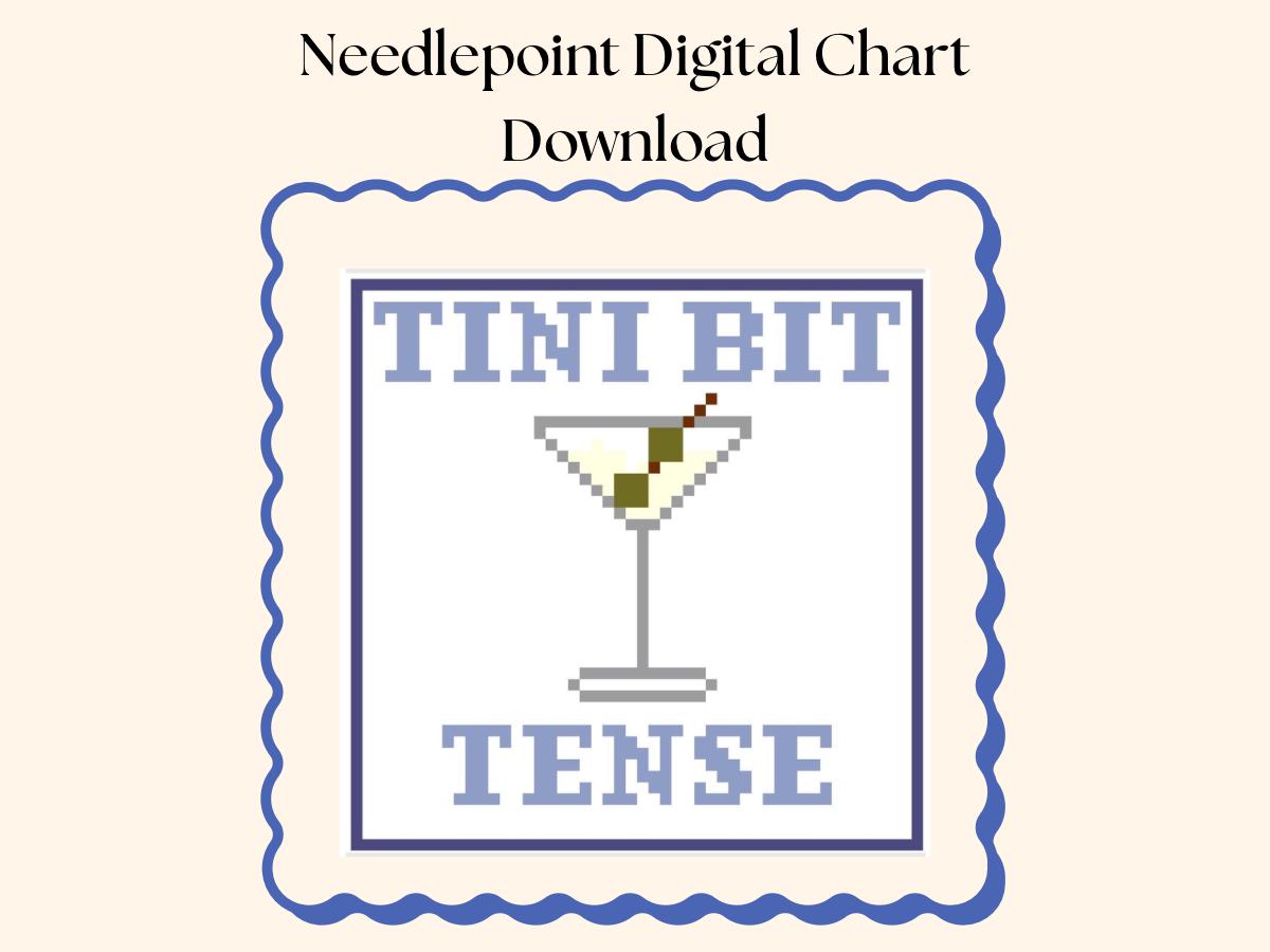 Tini Bit Tense Needlepoint Chart