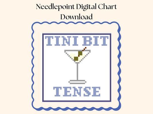 Tini Bit Tense Needlepoint Chart