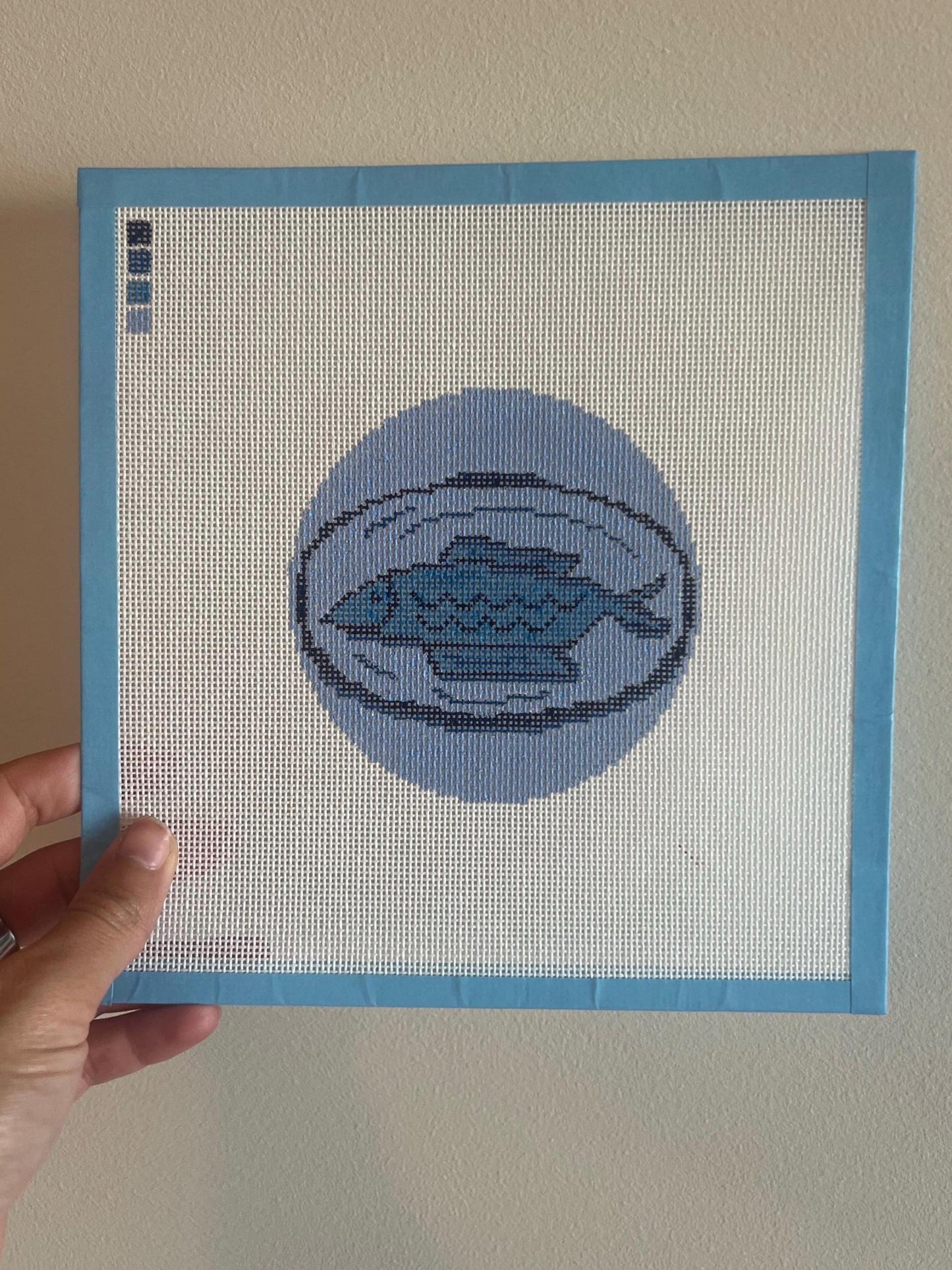 Grilled Fish Needlepoint Chart