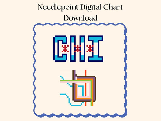 Chicago Flag Cross Stitch Charts: Needlepoint Bundle (Digital Download)