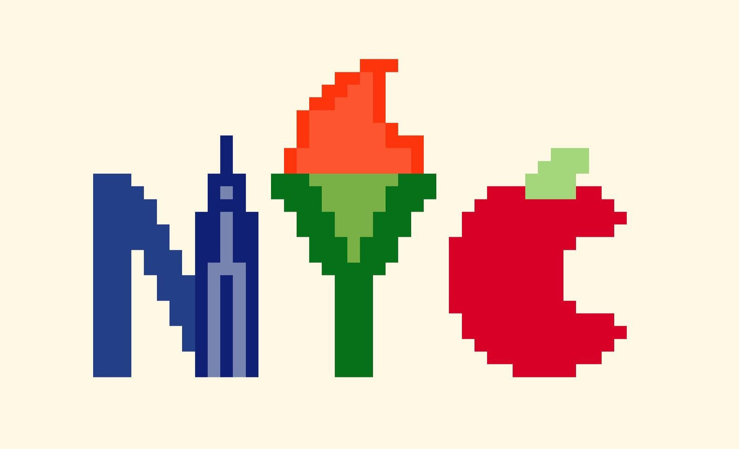 NYC Needlepoint Chart: Luggage Tag Digital Download