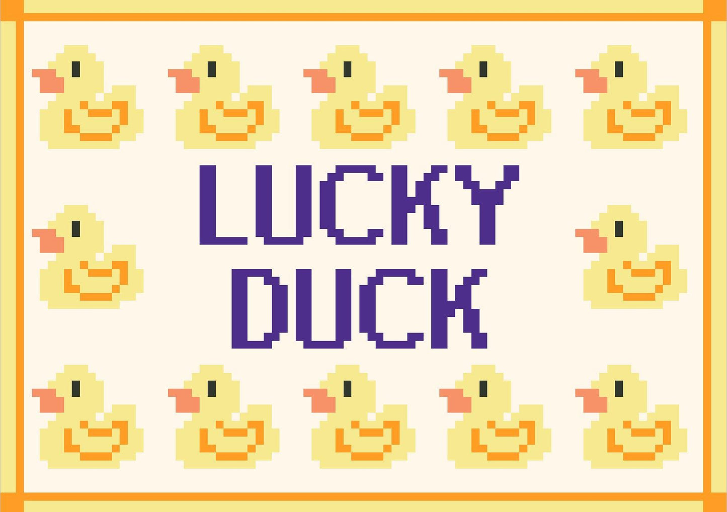 Lucky Duck Needlepoint Chart