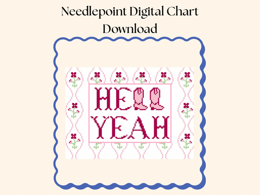 Hell Yeah Needlepoint Chart