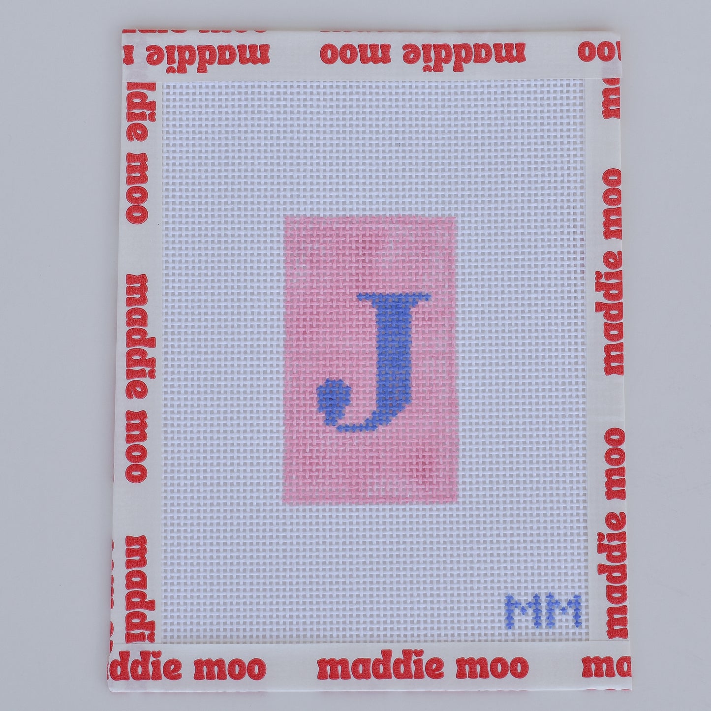 Monogram Custom Luggage Tag Beginner Needlepoint Kit