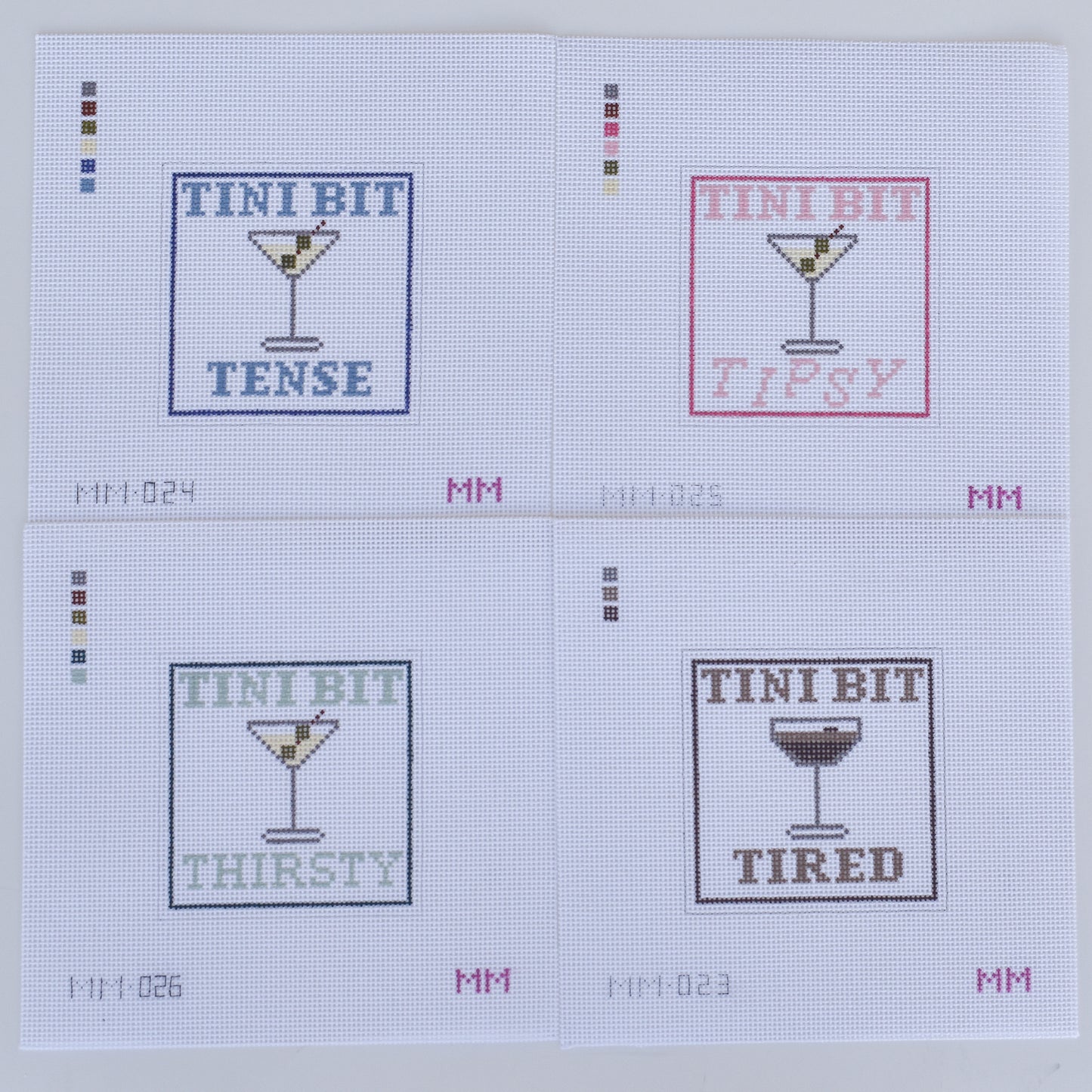 Tini Bit Tense Needlepoint Chart