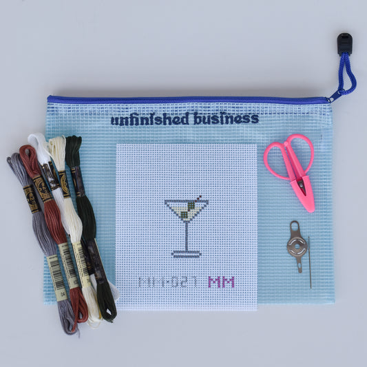 Mini Dirty Martini Beginner Needlepoint Kit