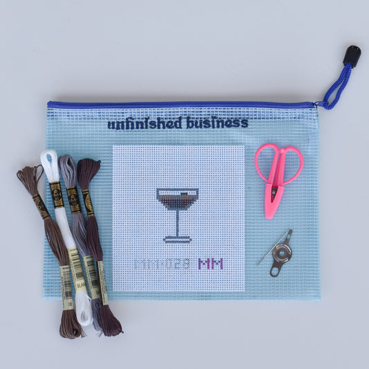 Espresso Martini Mini Beginner Needlepoint Kit