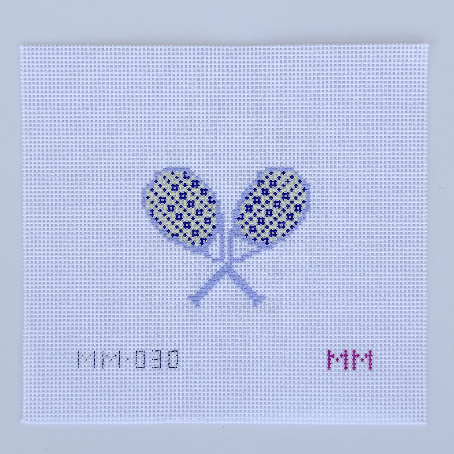 Mini Tennis Rackets Needlepoint Chart